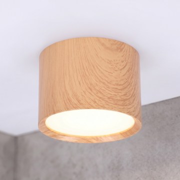 BRILAGI - Koupelnové bodové svítidlo SMOOTH 1xGX53/15W/230V dekor dubu IP54