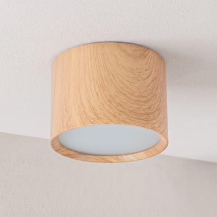 BRILAGI - Koupelnové bodové svítidlo SMOOTH 1xGX53/15W/230V dekor dubu IP54