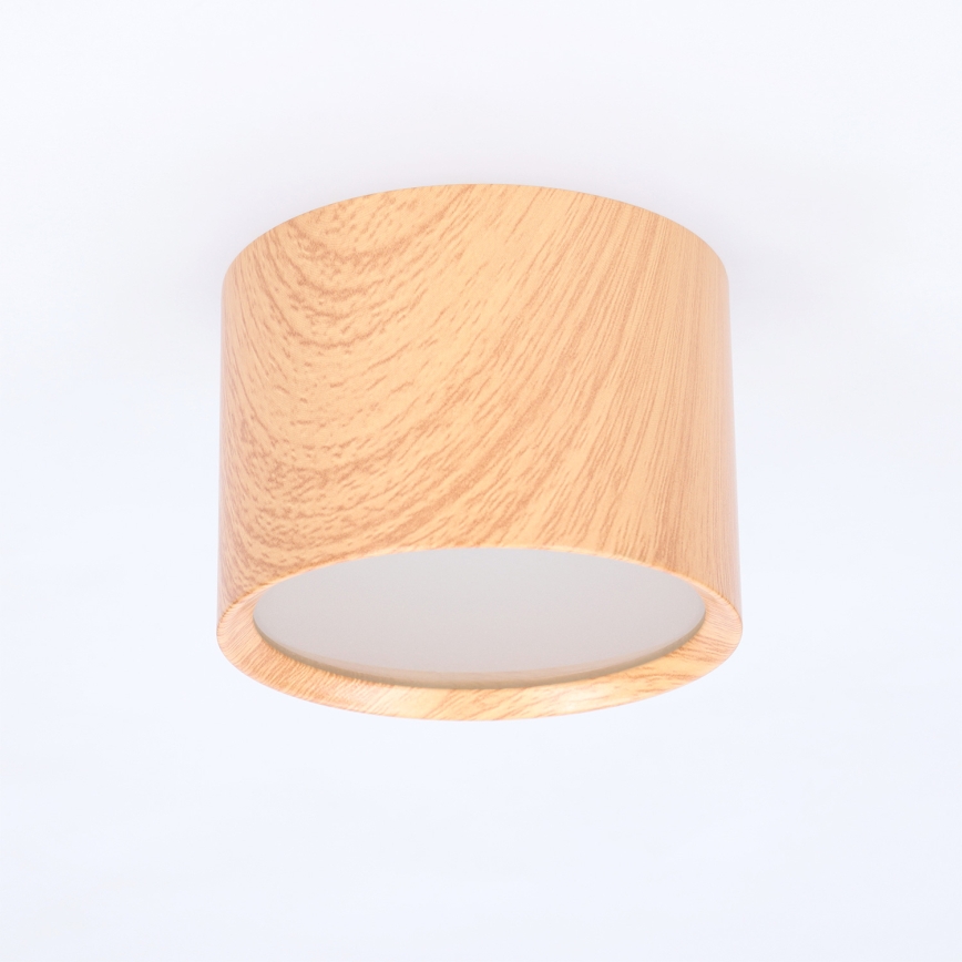 BRILAGI - Koupelnové bodové svítidlo SMOOTH 1xGX53/15W/230V dekor dubu IP54