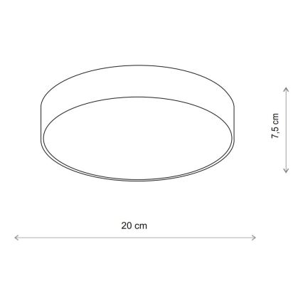 Brilagi - Koupelnové stropní svítidlo CLARE 1xE27/24W/230V pr. 20 cm IP54 béžová