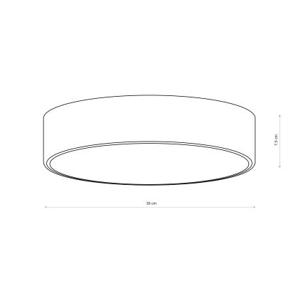 Brilagi - Koupelnové stropní svítidlo CLARE 2xE27/24W/230V pr. 30 cm IP54 hnědá