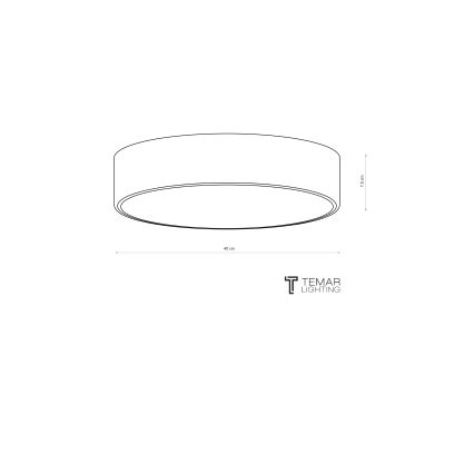 Brilagi - Koupelnové stropní svítidlo CLARE 3xE27/24W/230V pr. 40 cm IP54 hnědá