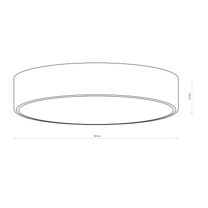 Brilagi - Koupelnové stropní svítidlo CLARE 4xE27/24W/230V pr. 50 cm IP54 hnědá