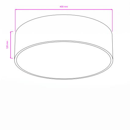 Brilagi - Koupelnové stropní svítidlo POOL 3xE27/15W/230V pr. 40 cm IP54 černá