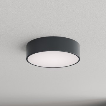 Brilagi - Koupelnové stropní svítidlo se senzorem pohybu a soumraku CLARE 2xE27/24W/230V pr. 30 cm antracit IP54