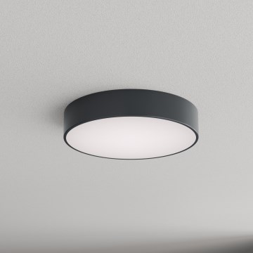 Brilagi - Koupelnové stropní svítidlo se senzorem pohybu a soumraku CLARE 3xE27/24W/230V pr. 40 cm antracit IP54