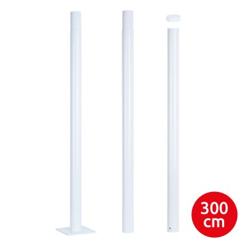 Brilagi - Kovová tyč pro sloup venkovního osvětlení URBAN 3 m stožár pr. 58 mm bílá