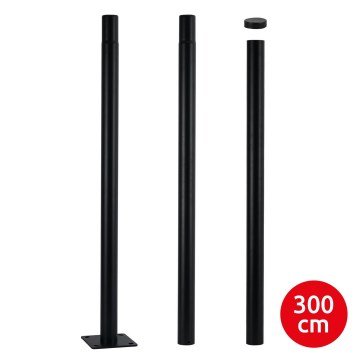 Brilagi - Kovová tyč pro sloup venkovního osvětlení URBAN 3 m stožár pr. 58 mm černá