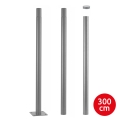Brilagi - Kovová tyč pro sloup venkovního osvětlení URBAN 3 m stožár pr. 58 mm šedá