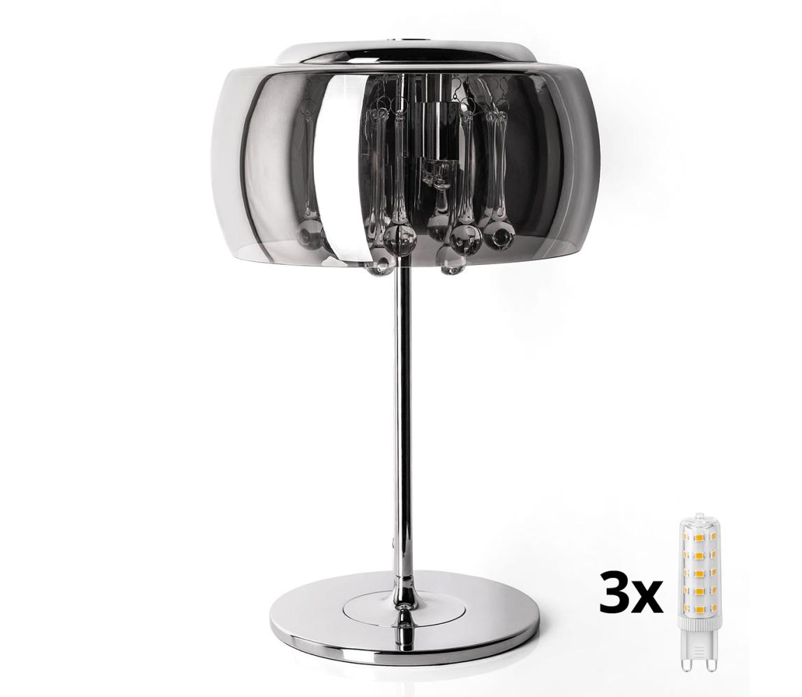 Brilagi Brilagi - Křišťálová stolní lampa JEWEL 3xG9/42W/230V