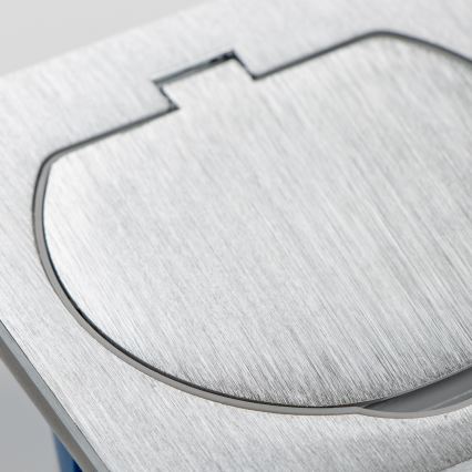Brilagi - Kuchyňská vestavná zásuvka INBOX IP55 matný chrom čtvercový
