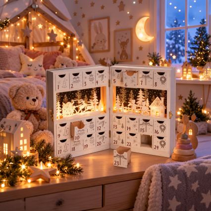 BRILAGI - LED Adventní kalendář LED/2xAA