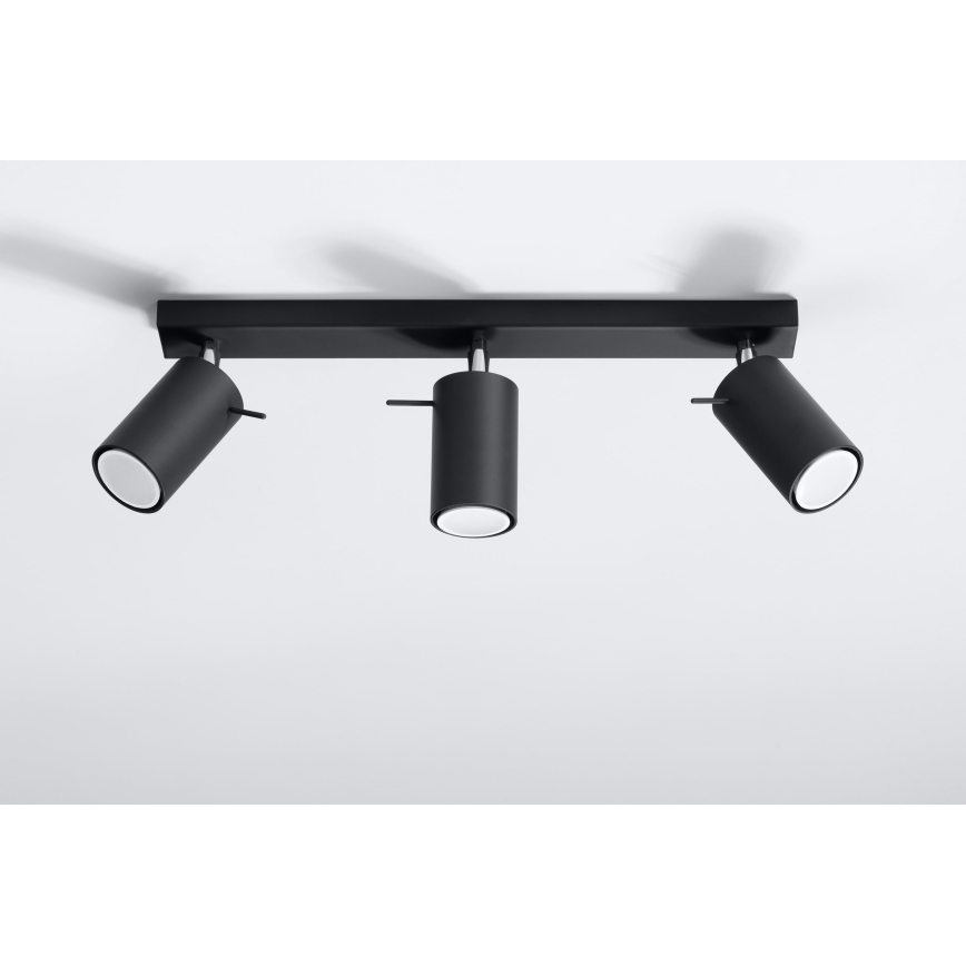 Brilagi -  LED Bodové svítidlo ASMUS 3xGU10/7W/230V černá