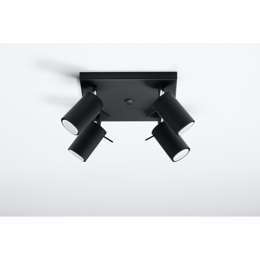 Brilagi -  LED Bodové svítidlo ASMUS 4xGU10/7W/230V černá