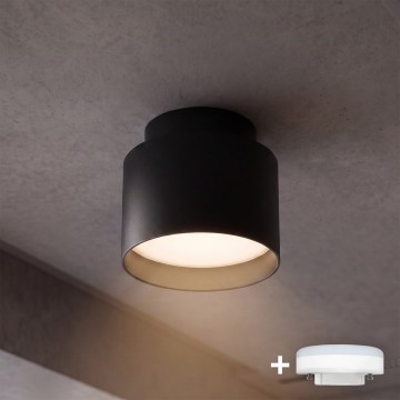BRILAGI - LED Bodové svítidlo BACKLIT 1xGX53/15W/230V + LED/3W pr. 8 cm černá