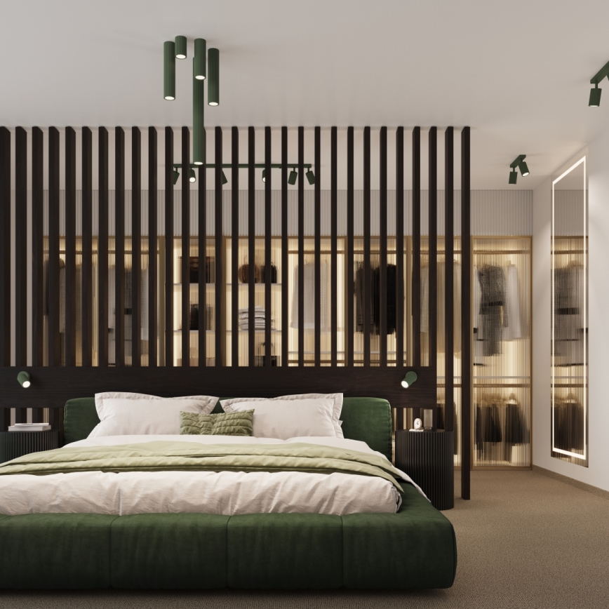 Brilagi - LED Bodové svítidlo CRESTO 1xGU10/10W/230V 10 cm zelená