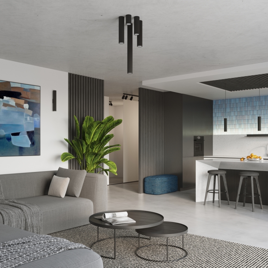 Brilagi - LED Bodové svítidlo CRESTO 1xGU10/10W/230V 30 cm černá