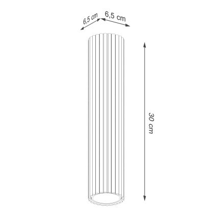 Brilagi - LED Bodové svítidlo CRESTO 1xGU10/10W/230V 30 cm červená