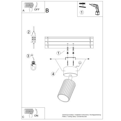 Brilagi - LED Bodové svítidlo CRESTO 1xGU10/10W/230V zlatá