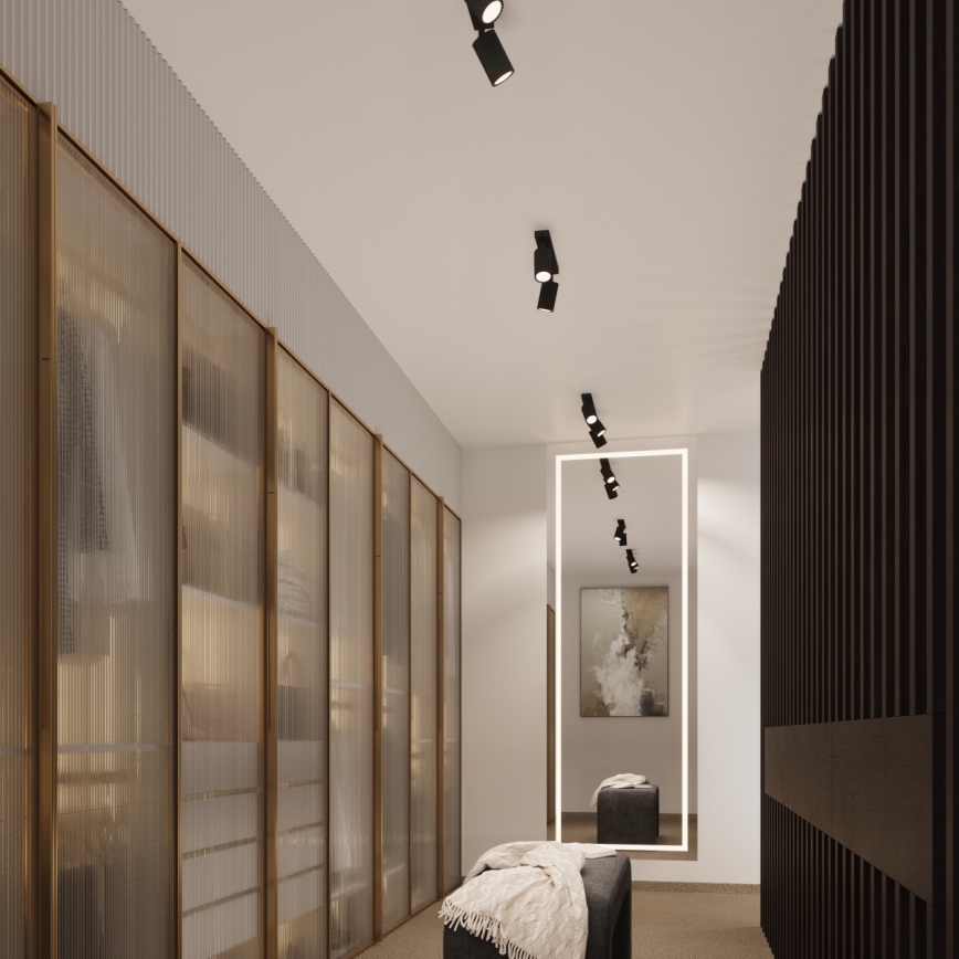 Brilagi - LED Bodové svítidlo CRESTO 2xGU10/10W/230V černá