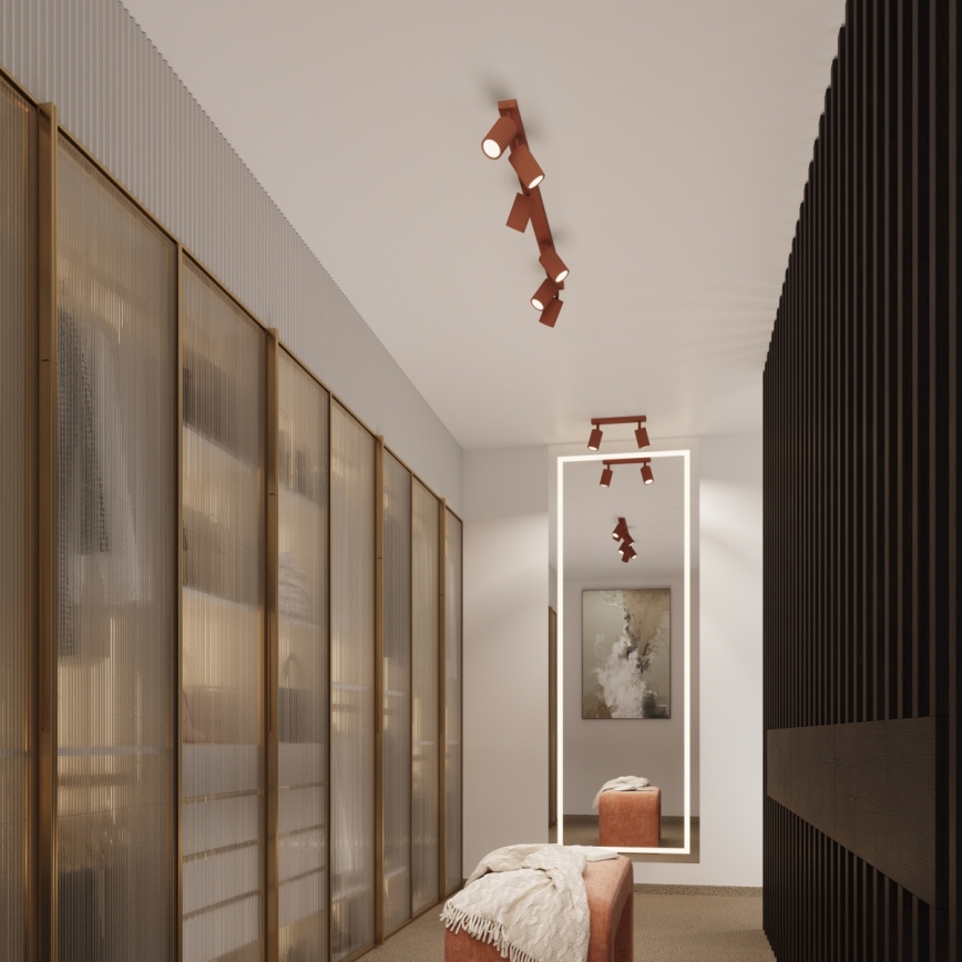 Brilagi - LED Bodové svítidlo CRESTO 2xGU10/10W/230V červená