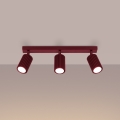 Brilagi - LED Bodové svítidlo CRESTO 3xGU10/10W/230V burgundy