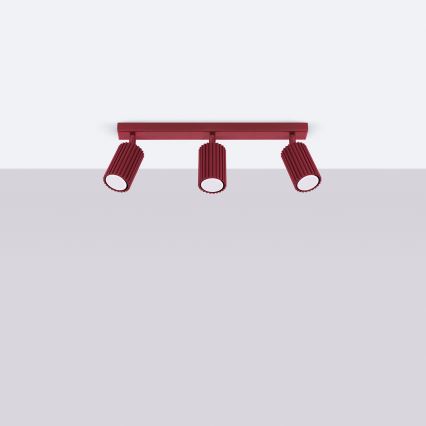 Brilagi - LED Bodové svítidlo CRESTO 3xGU10/10W/230V burgundy