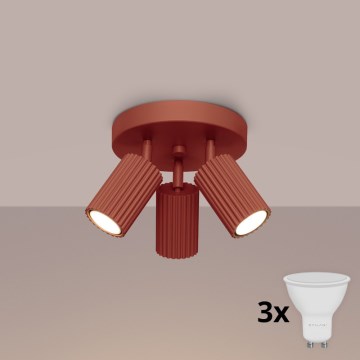 Brilagi - LED Bodové svítidlo CRESTO 3xGU10/10W/230V červená