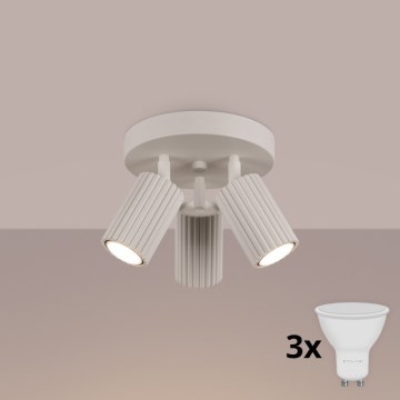 Brilagi - LED Bodové svítidlo CRESTO 3xGU10/10W/230V krémová