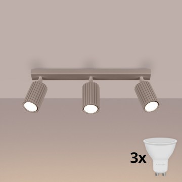 Brilagi - LED Bodové svítidlo CRESTO 3xGU10/10W/230V taupe