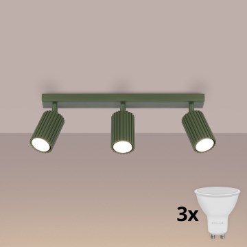 Brilagi - LED Bodové svítidlo CRESTO 3xGU10/10W/230V zelená