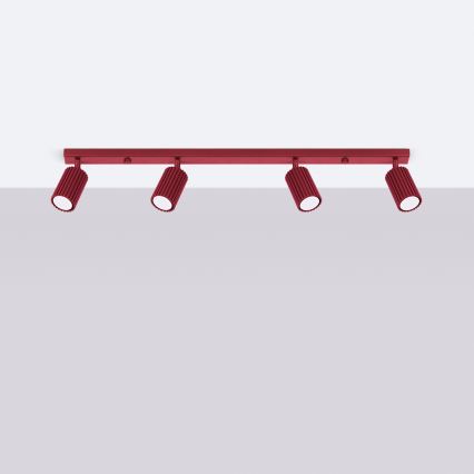 Brilagi - LED Bodové svítidlo CRESTO 4xGU10/10W/230V burgundy