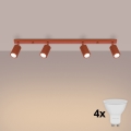 BRILAGI - LED Bodové svítidlo CRESTO 4xGU10/10W/230V oranžová