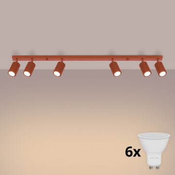 BRILAGI - LED Bodové svítidlo CRESTO 6xGU10/10W/230V oranžová