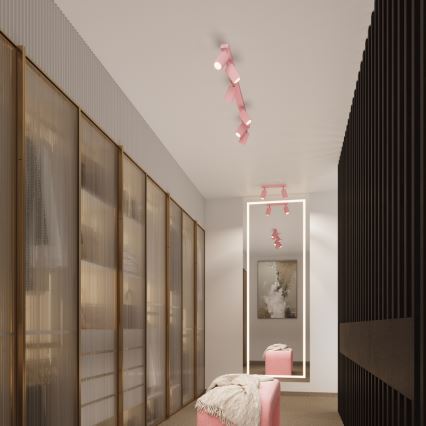Brilagi - LED Bodové svítidlo CRESTO 6xGU10/10W/230V růžová