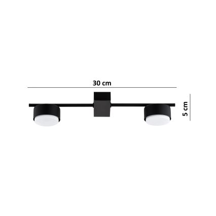 Brilagi - LED Bodové svítidlo MONO 2xGX53/30W/230V černá
