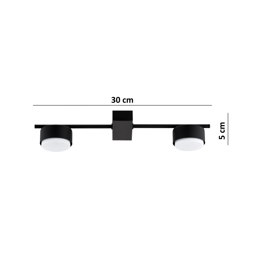 Brilagi - LED Bodové svítidlo MONO 2xGX53/30W/230V černá