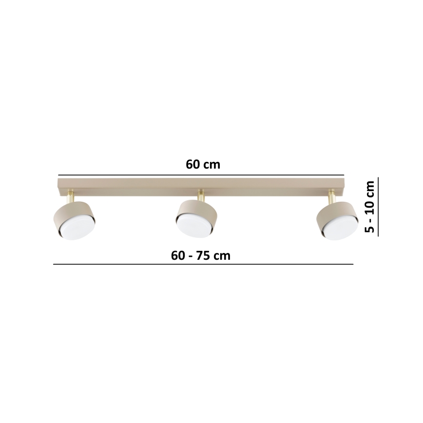 Brilagi - LED Bodové svítidlo MONO 3xGX53/30W/230V béžová