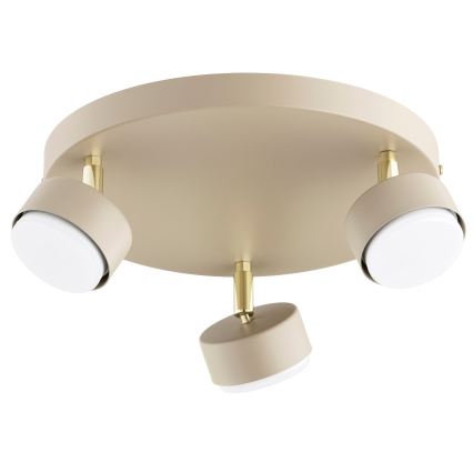 Brilagi - LED Bodové svítidlo MONO 3xGX53/30W/230V béžová/zlatá