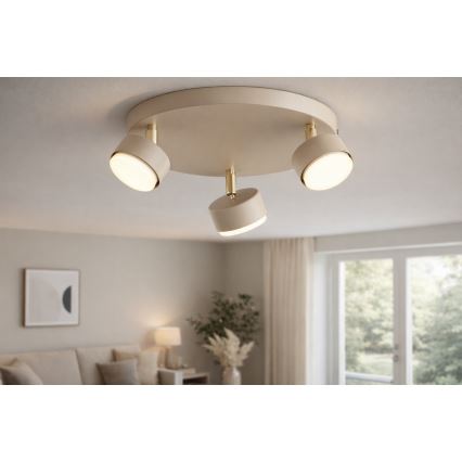 Brilagi - LED Bodové svítidlo MONO 3xGX53/30W/230V béžová/zlatá