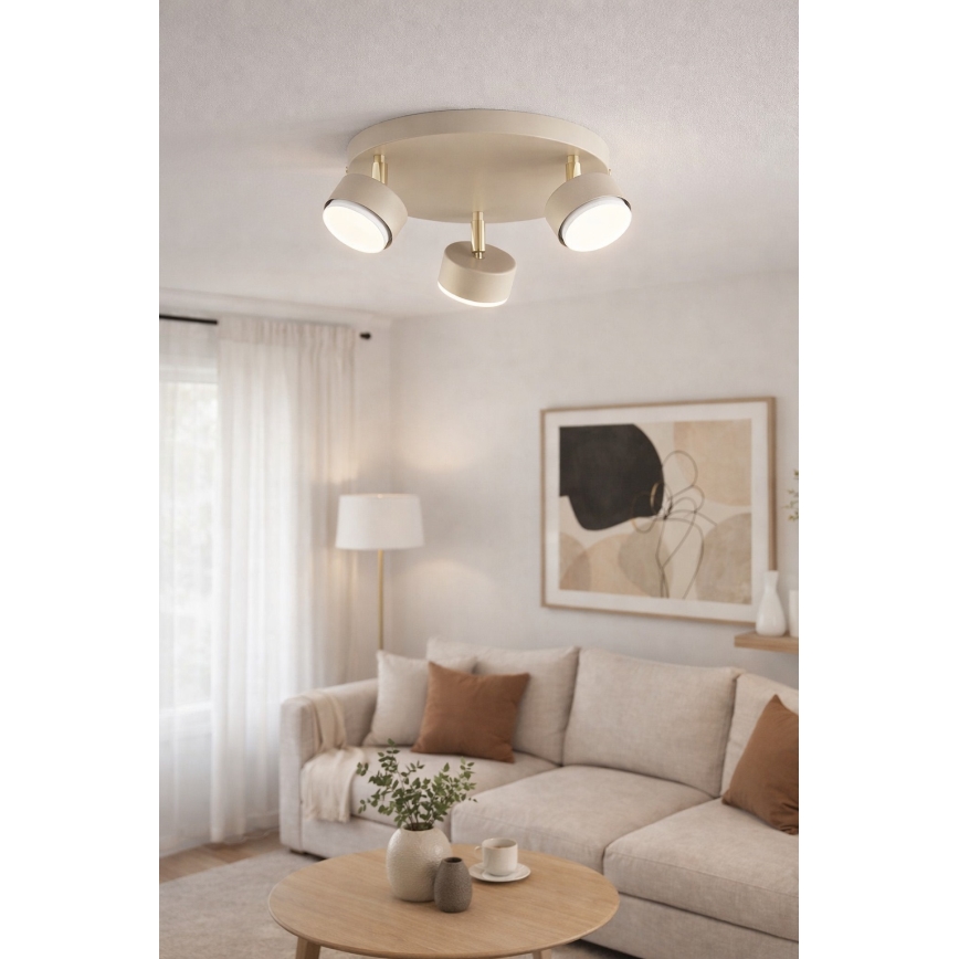 Brilagi - LED Bodové svítidlo MONO 3xGX53/30W/230V béžová/zlatá