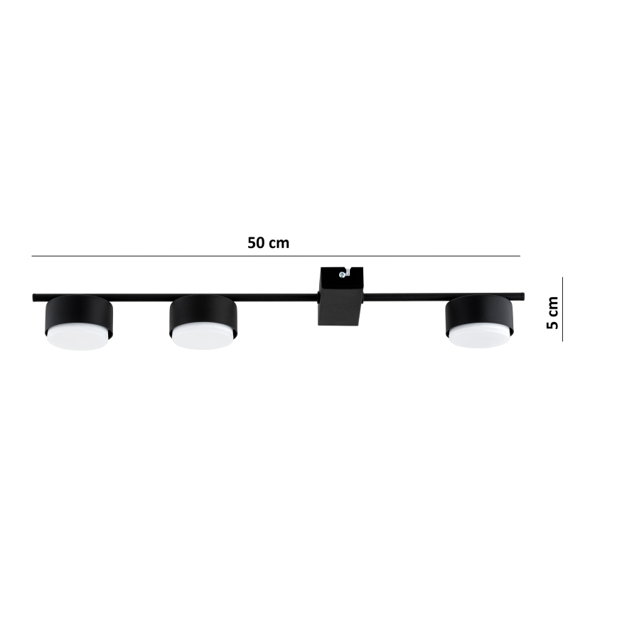 Brilagi - LED Bodové svítidlo MONO 3xGX53/30W/230V černá