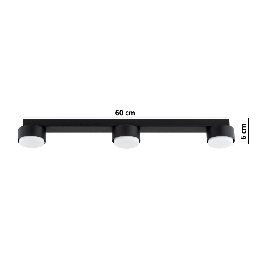 Brilagi - LED Bodové svítidlo MONO 3xGX53/30W/230V černá