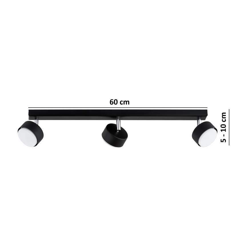 Brilagi - LED Bodové svítidlo MONO 3xGX53/30W/230V černá