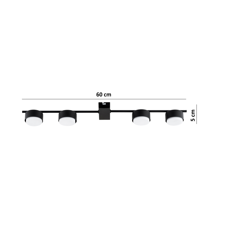 Brilagi - LED Bodové svítidlo MONO 4xGX53/30W/230V černá