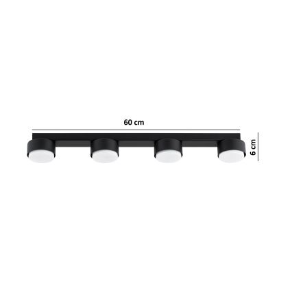 Brilagi - LED Bodové svítidlo MONO 4xGX53/30W/230V černá