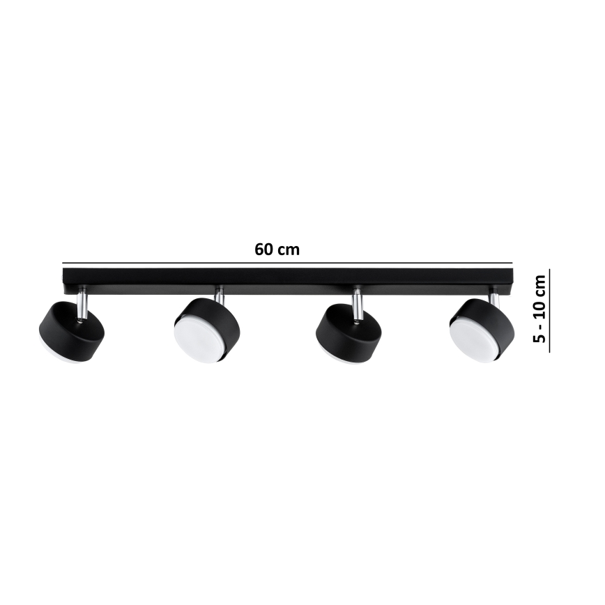Brilagi - LED Bodové svítidlo MONO 4xGX53/30W/230V černá
