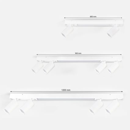 Brilagi - LED Bodové svítidlo SELE 2xGU10/30W/230V + LED/15W bílá