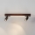 Brilagi - LED Bodové svítidlo SELE 2xGU10/30W/230V + LED/15W černá/dekor dubu