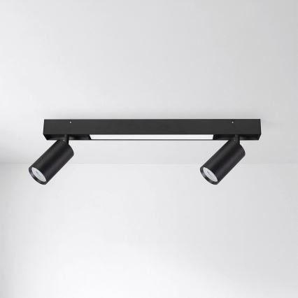 Brilagi - LED Bodové svítidlo SELE 2xGU10/30W/230V + LED/15W černá